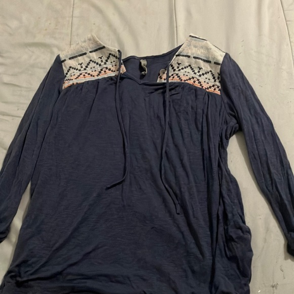Long sleeve blue full length women’s shirt - Picture 1 of 1